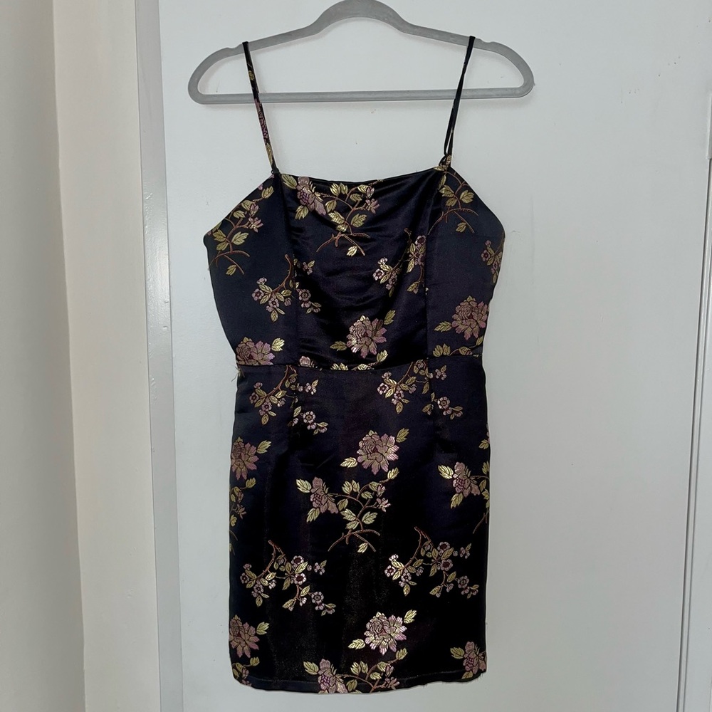 About Us Revolve Floral Mini Dress
